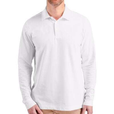 Cutter & Buck Advantage Tri-Blend Pique Mens Long Sleeve Polo Thumbnail