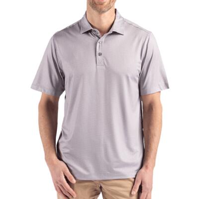Cutter & Buck Pike Eco Shadow Check Print Recycled Mens Big & Tall Polo Thumbnail