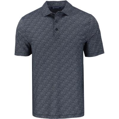 Cutter & Buck Pike Eco Pebble Print Stretch Recycled Mens Polo Thumbnail